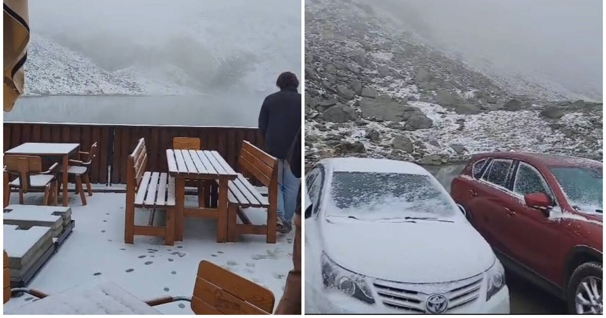 Frig brusc și primii fulgi la Bâlea Lac: ce anunță meteorologii pentru o lună