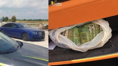 Polițiștii italieni au găsit 100 de mii de euro într-un Rolls Royce înmatriculat în România
