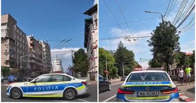  „A decis să-mi arate cât este de șmecher”/Șofer amendat după ce a claxonat un echipaj de Poliție care nu i-a acordat prioritate