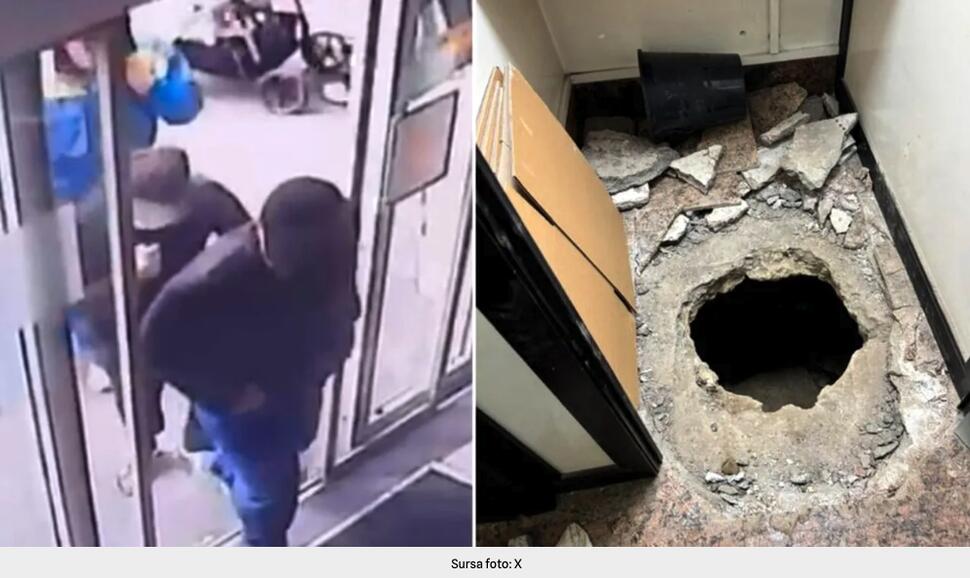 VIDEO Hoții care au jefuit banca din Napoli prin canalizare sunt de negăsit