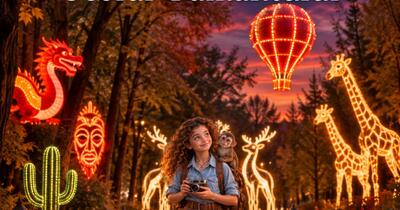 Spectacol nocturn în București: Grădina Botanică găzduiește Lumina Park
