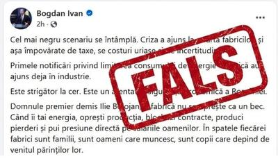 Minciună marca PSD8/Val de îngrijorare stârnit de fostul ministru PSD al Energiei, Bogdan Ivan