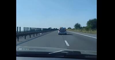 Manevra neobișnuită a Poliției pe autostradă a intrigat un șofer: Explicația reală