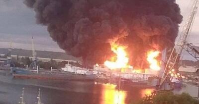 Incendiu major la o centrală termoelectrică în Kerci, Crimeea, pe fondul atacurilor recente