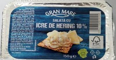 Alertă alimentară în magazinele Penny. Un lot de salată cu icre de hering, retras de urgență din cauza contaminării cu o bacterie periculoasă