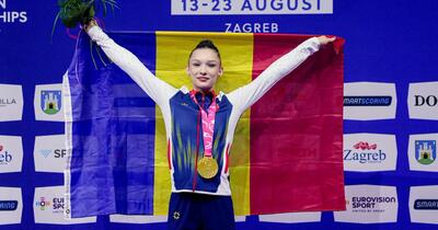 Aniela Tudor, speranța gimnasticii românești, a cucerit aurul european la sărituri