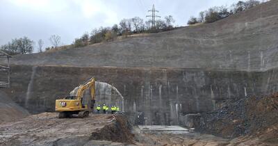 Pas important pentru Autostrada Sibiu - Pitești: „Unul dintre cele șapte tuneluri va vedea luminița după șapte luni de la debutul lucrărilor”