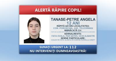 Fetița de 12 ani răpită de pe o stradă din Teleorman a fost găsită de polițiști