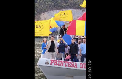 Mare e grădina ta, Doamne... / Mesajul lui Dungaciu de pe „Prințesa Dunării”: „Armada AUR a pornit să redescopere și să elibereze România”