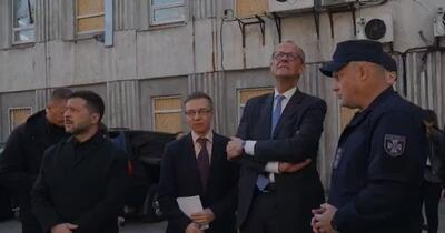 Kievul, lovit de drone în plină vizită a cancelarului german Friedrich Merz