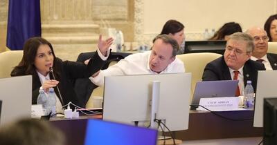 Penibilă creatură!/Deputatul PSD Adrian Câciu a avut o nouă ieșire nervoasă în Parlament. A lovit cu pumnul în masă și i-a dat peste mână unei colege liberale: „Vreau răspuns!”