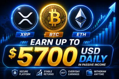 XRP, BTC și ETH au intrat în cea mai bună perioadă de creștere. În doar 4 pași, poți obține venit pasiv de 5.700 USD/zi.