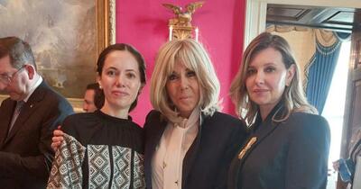 Mirabela Grădinaru, alături de primele doamne ale Franței și Ucrainei, într-o fotografie de la summitul din SUA