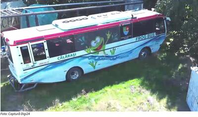 Ridicola poveste a unei investiții idioate/Fiasco de 6,5 milioane de euro cu autobuzul amfibiu care zace abandonat