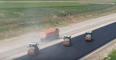 Imagini aeriene de pe Autostrada Moldovei: mobilizare uriașă pe lotul Mircești-Pașcani, unde lucrările înaintează pe mai multe fronturi