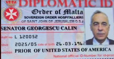 Călin Georgescu, fals „senator” al Ordinului de Malta în dosarul DIICOT