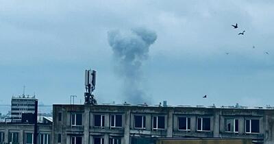 Momentul în care drona a explodat în Portul Constanța, filmat în direct în timpul unei transmisiuni TVR