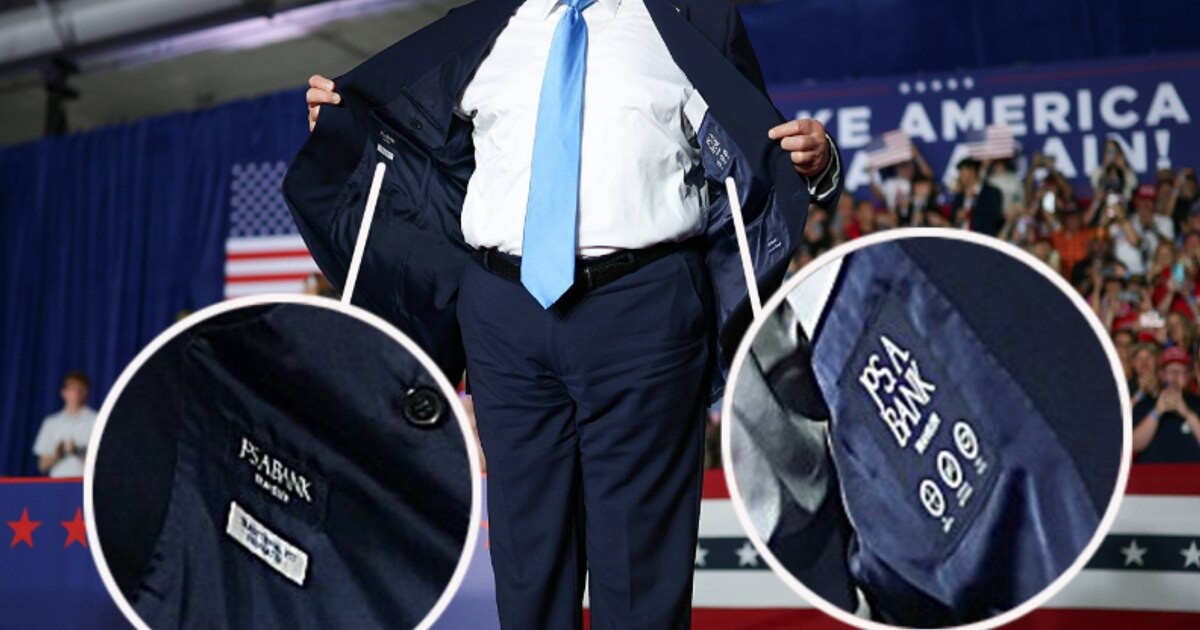 Contradicția lui Trump: un costum ieftin, produs în Asia, îi trădează discursul despre „America First”