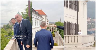 Viktor Orbán, filmat pe ascuns de Peter Magyar, în timp ce citea pe terasa vilei sale. „Ce crezi că lecturează? Discursul său de rămas bun?”