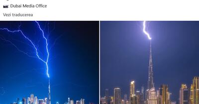 Burj Khalifa, cea mai înaltă clădire din lume, lovită de fulgere la o zi după atacurile iraniene din Dubai. Scene „apocaliptice” surprinse de localnici