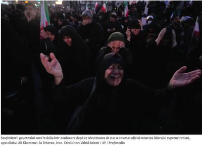 VIDEO Doliu și sărbătoare pe străzile din Iran după moartea ayatollahului Ali Khamenei