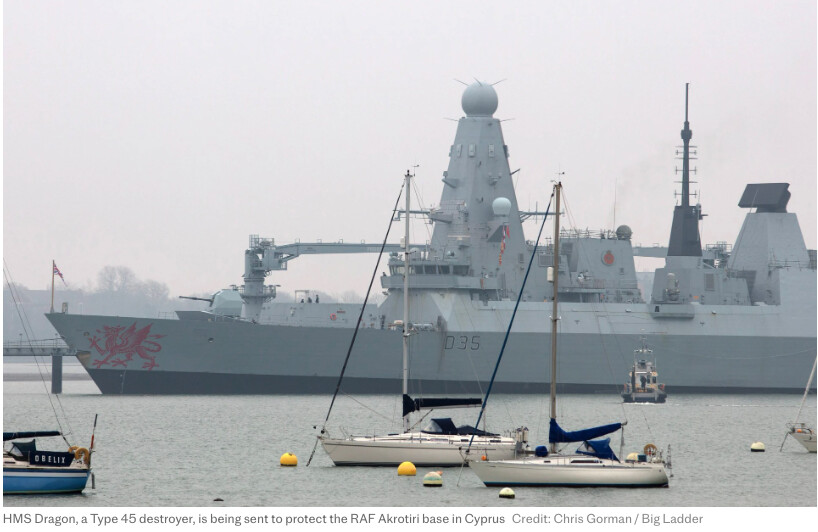 Se dă „Cascadorii râsului” în reluare?/„Deplasarea navei HMS Dragon în Cipru a fost amânată deoarece baza navală unde este reparată funcționează doar între orele 9 și 17”