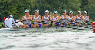 Echipa feminină de canotaj 8+1 a României, aur mondial cu record absolut la Amsterdam