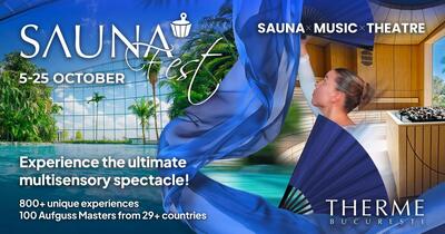 Artă, comedie și teatru la temperaturi ridicate: Sauna Fest revine la Therme