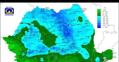 Cele mai scăzute temperaturi în Sâmbăta Paștelui. Localitatea unde s-a înregistrat - 8 grade Celsius