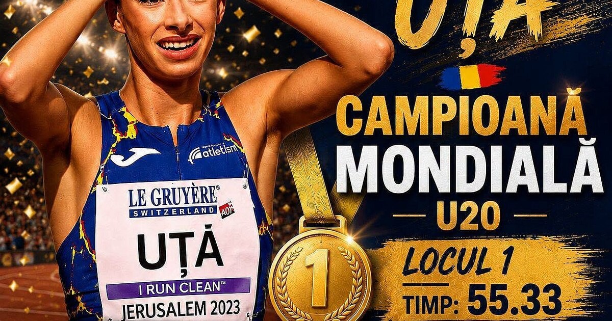 Atletism U20: Ștefania Uță, aur cu record european; Daria Vrînceanu, argint