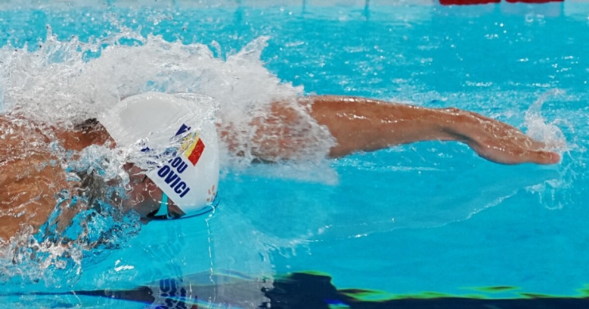 David Popovici, în finala de 200m liber la Europene; pe culoarul 4, pentru istorie