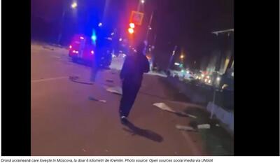 VIDEO Priviți! Putin va ajunge să doarmă noapte de noapte doar în adăpost!/O dronă ucraineană a lovit la doar 6 kilometri de Kremlin