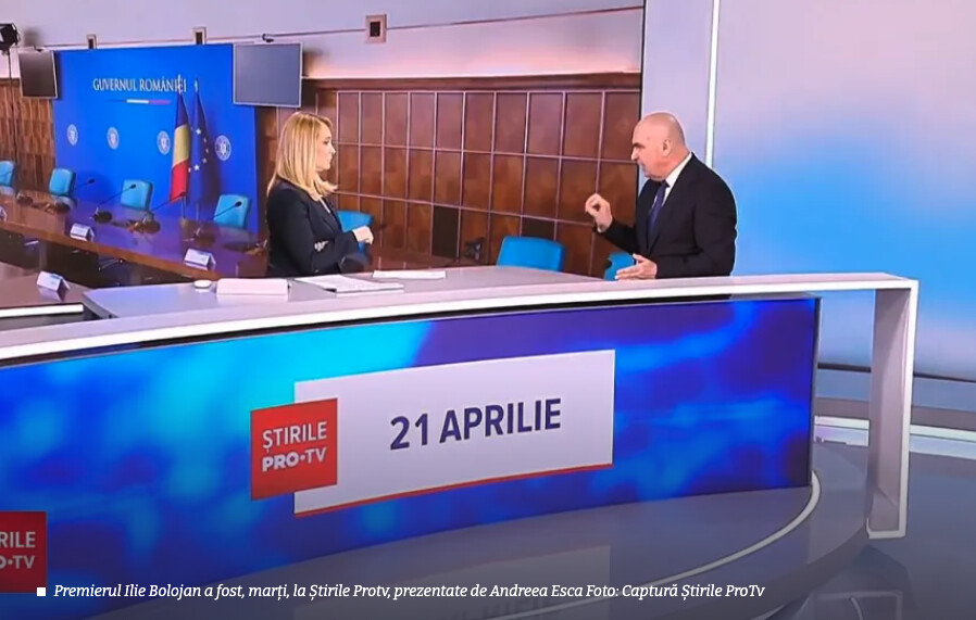 Audiență uriașă pentru Bolojan la Esca, la ProTV!