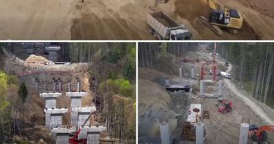 Lucrările la secțiunea Cornetu–Tigveni din Autostrada Sibiu-Pitești A1 avansează. Peste 1000 de muncitori mobilizați