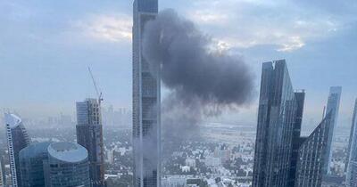 Panică în Dubai/Un nor dens de fum acoperă clădirile de birouri de lux