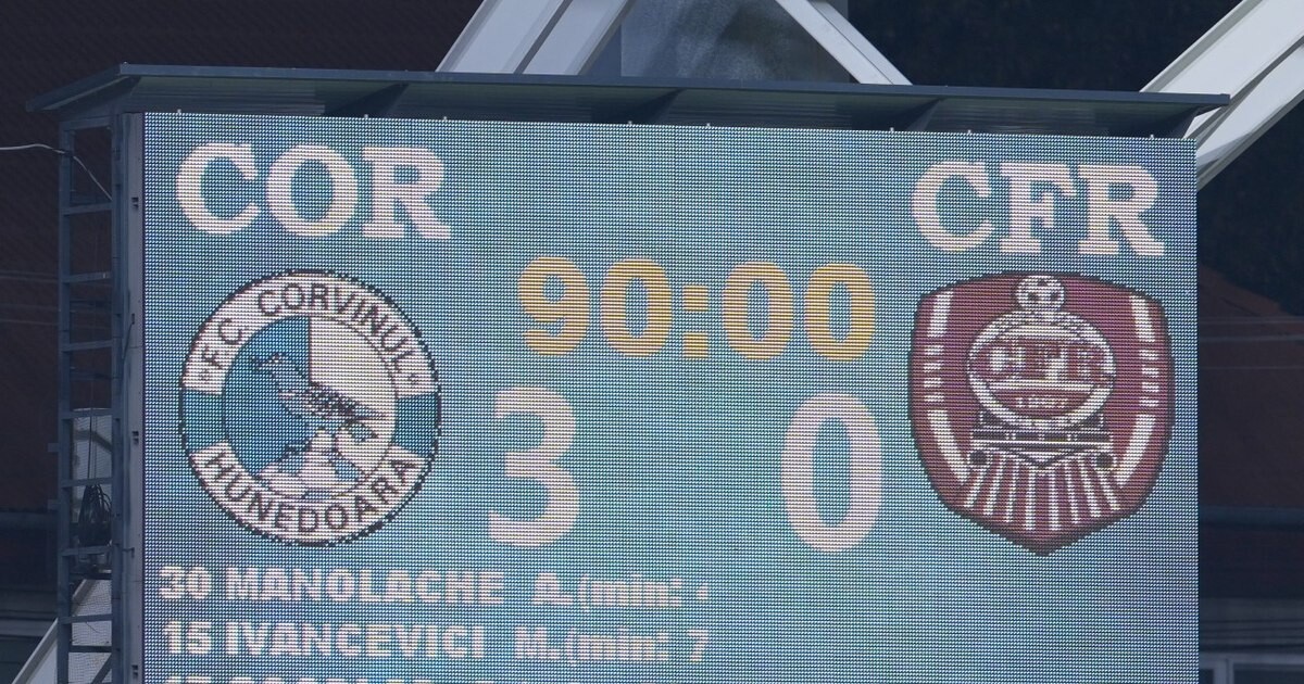 Debut șocant pentru Șumudică la CFR Cluj: înfrângere usturătoare cu nou-promovata Corvinul