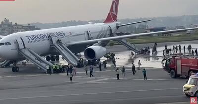 Incendiu la un avion Turkish Airlines, izbucnit la aterizare. 288 de persoane au fost evacuate de urgență