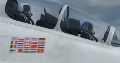   Moment stânjenitor pentru Kremlin. În timp ce Putin ataca NATO, televiziunea rusă afișa steagurile Occidentului pe avioanele rusești