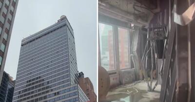 Grinzi de oțel „îndoite ca niște țigări” în fostul sediu al Pfizer din New York
