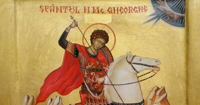 Capul Sfântului Gheorghe, adus miercuri în România de la Muntele Athos. Unde vor fi depuse moaștele