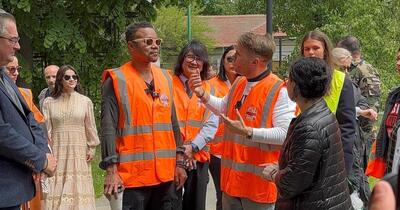 De la Hollywood la Obregia. Actorul american Cuba Gooding Jr., pe şantierul noii clinici psihiatrice pentru copii şi adolescenţi