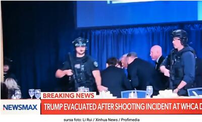 VIDEO Focuri de armă la dineul corespondenţilor de la Casa Albă. Donald şi Melania Trump au fost evacuaţi şi sunt „în siguranţă”