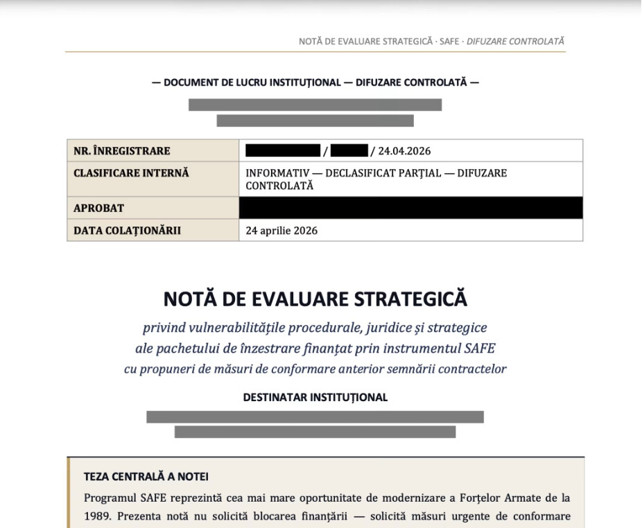 DOCUMENT Cine din servicii o fi dat drumul la chestia asta? Și ce o fi atât de grav?