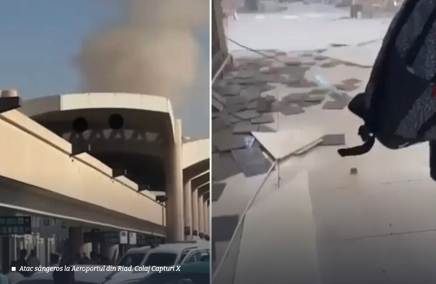 VIDEO Atac masiv pe aeroportul din Riad: 12 morți și peste 300 de răniți