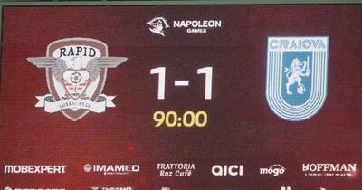Rapid și Universitatea Craiova, amendate de LPF din cauza propriilor fani