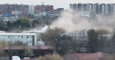 Incendiu devastator în Constanța: a ars un bloc din cartierul social Henri Coandă, proiectul lui Mazăre. Nouă victime au ajuns la spital